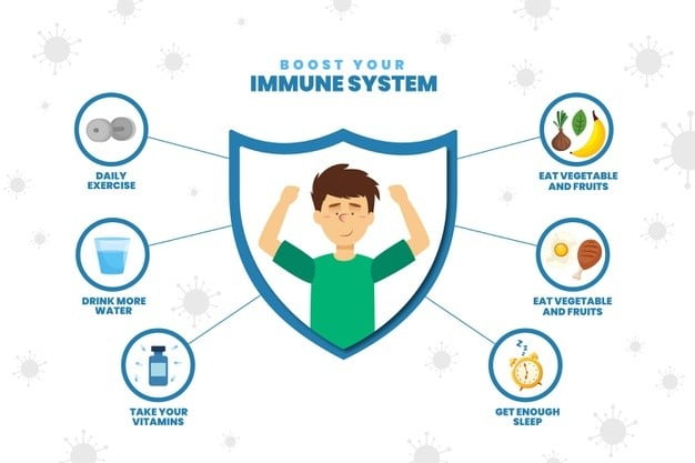 boost your immune system infographic