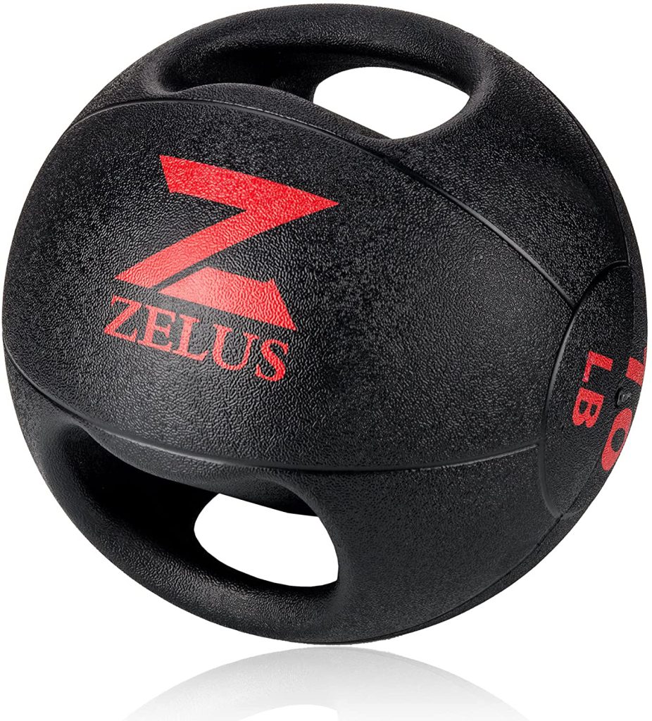 ZELUS Medicine Ball With Dual Grip